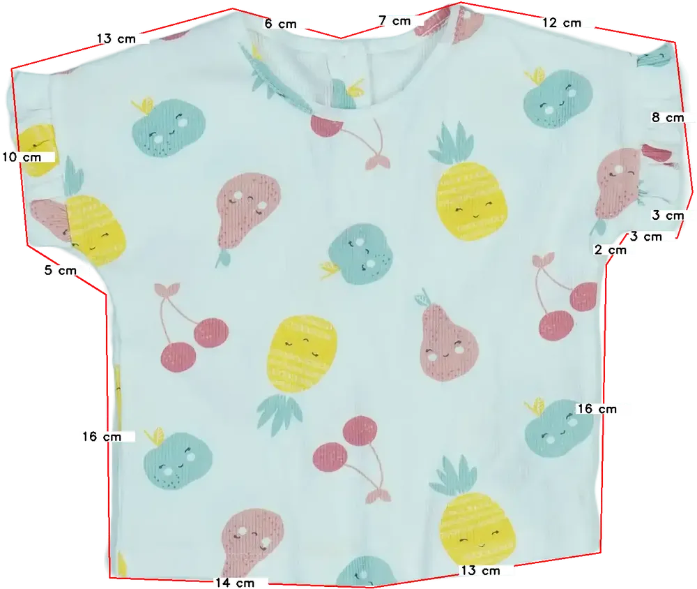 Fehér Matalan Póló EU 68 / UK 3-6 hónap / US 3-6 hónap