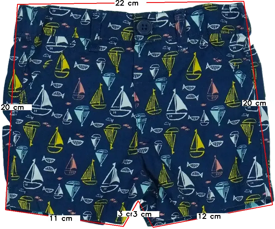 Kék M&amp;Co. Rövidnadrág EU 68 / UK 3-6 hónap / US 3-6 hónap