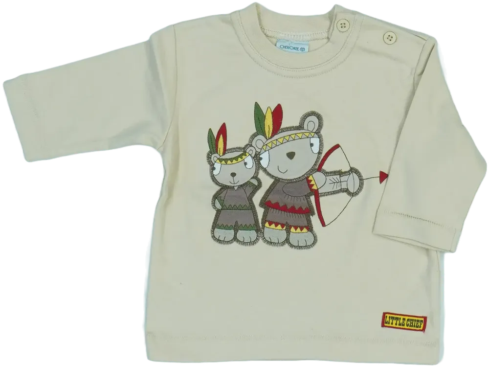 Barna Cherokee Hosszú ujjú felső EU 68 / UK 3-6 hónap / US 3-6 hónap