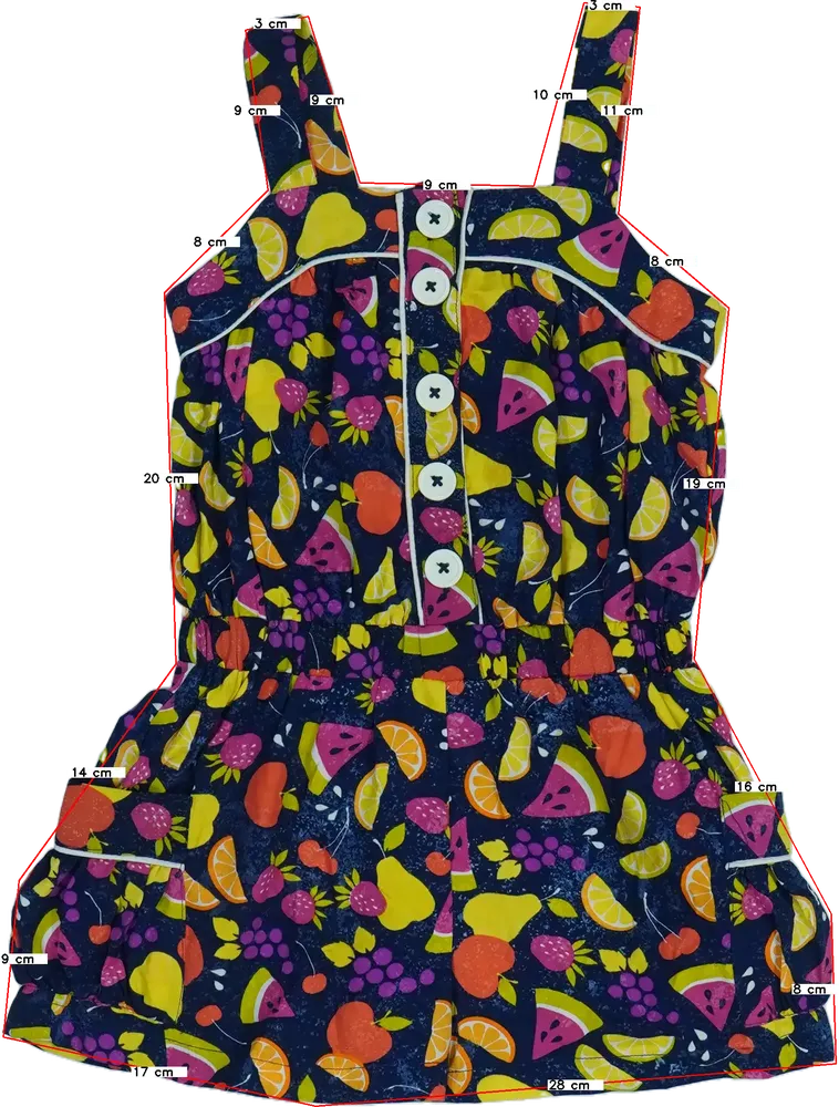 Többszínű Girl2Girl Playsuit / Jumpsuit EU 122 / UK 7 év / US 7 év/M