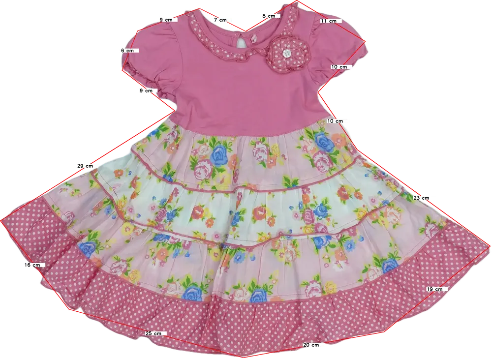 Rózsaszín George Ruha EU 80 / UK 9-12 hónap / US 12 hónap