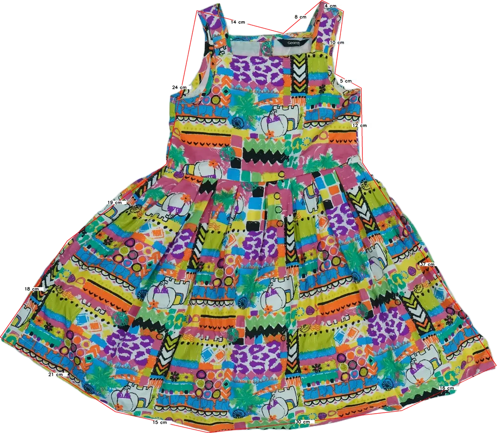Többszínű George Ruha EU 116 / UK 6 év / US 6 év/S