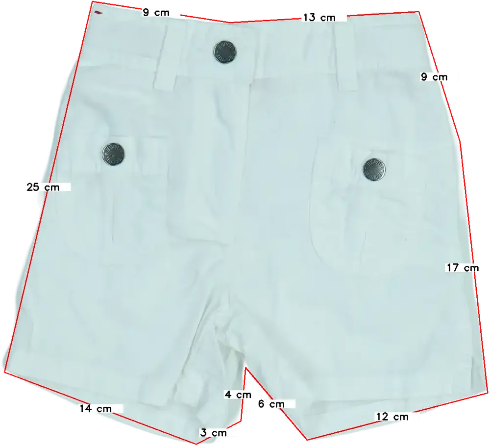 Fehér Esprit Rövidnadrág EU 92 / UK 2 év / US 2T