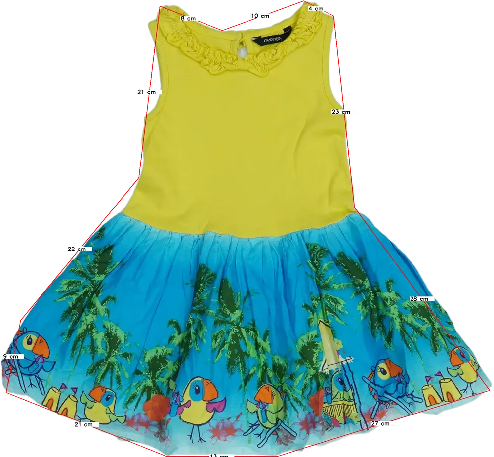 Sárga George Ruha EU 104 / UK 4 év / US 4T/XS