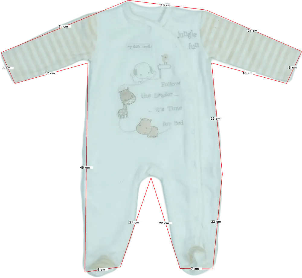 Fehér Egyéb Hosszú ujjú rugdalózó EU 74 / UK 6-9 hónap / US 6-9 hónap