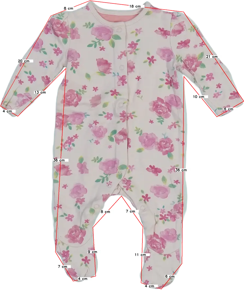 Piros Mothercare Hosszú ujjú rugdalózó EU 62 / UK 0-3 hónap / US 0-3 hónap