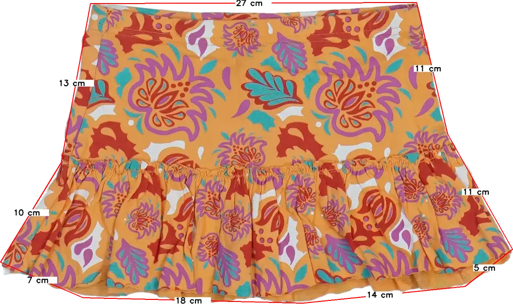 Sárga (narancs) Egyéb Szoknya EU 122 / UK 7 év / US 7 év/M