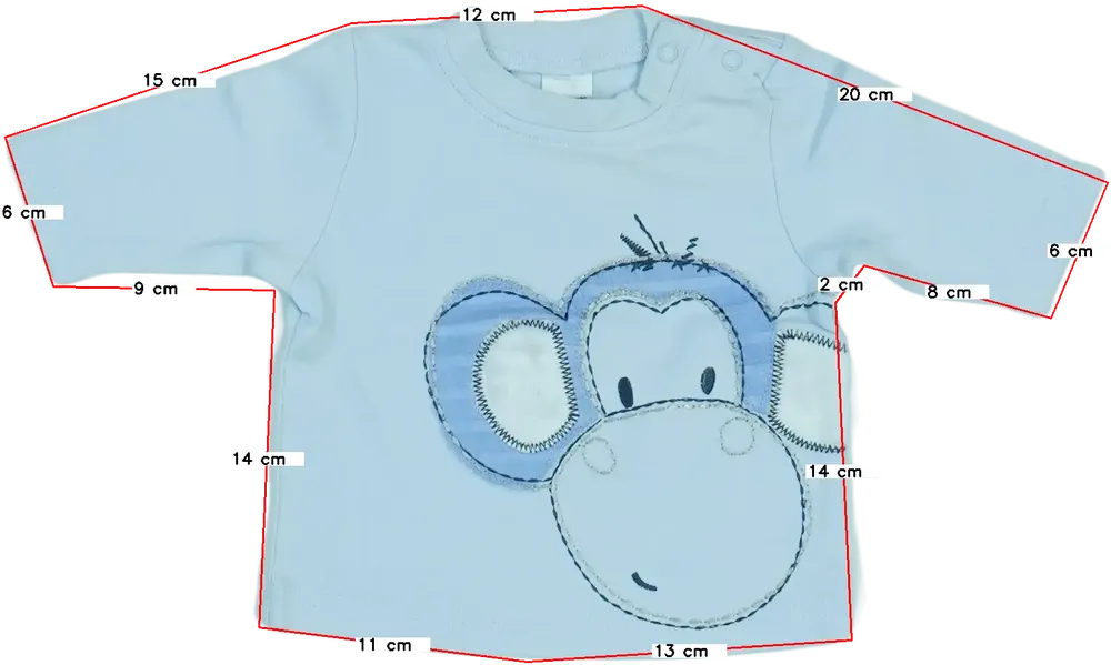 Kék Next Hosszú ujjú felső EU 50 / UK Újszülött / US Újszülött