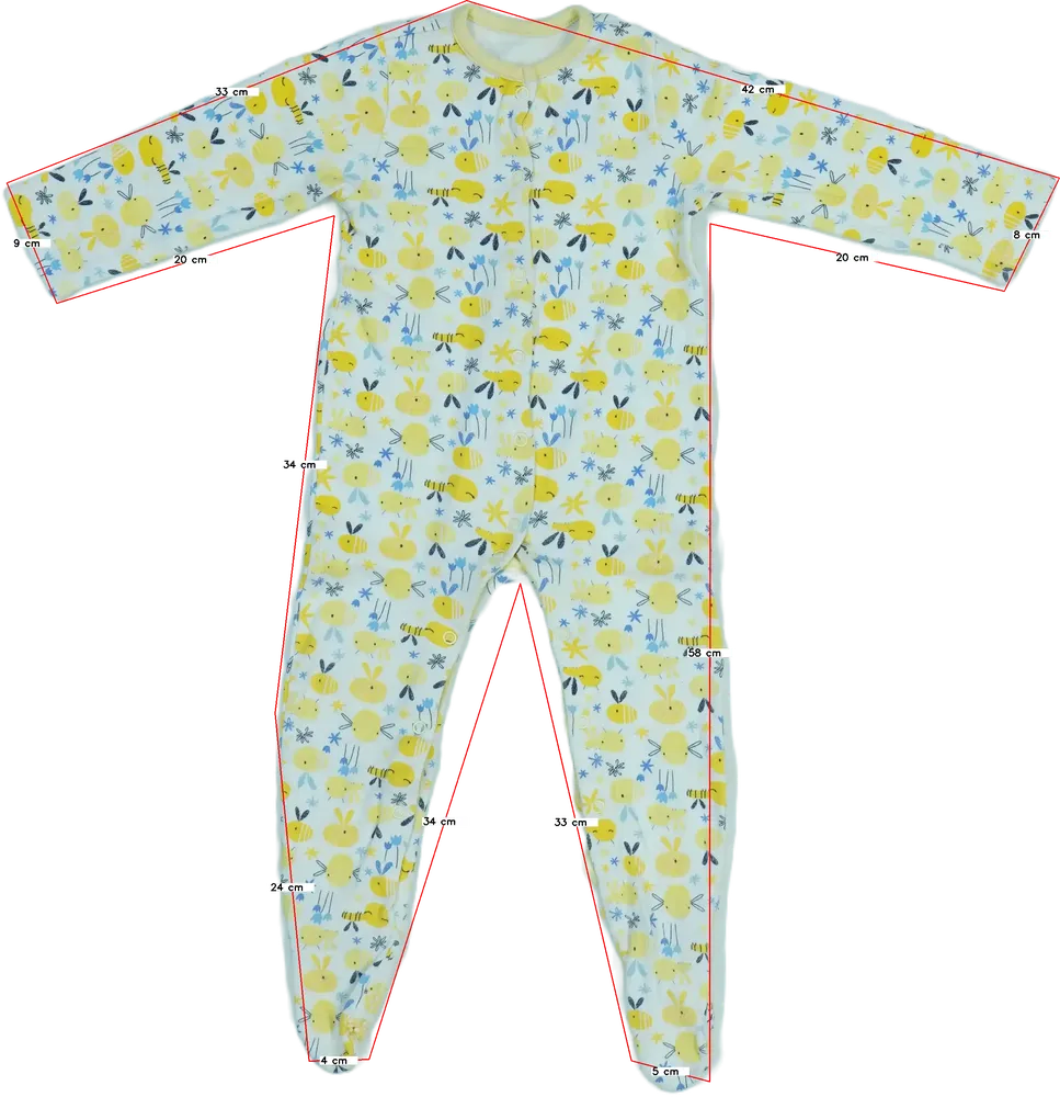 White TU Sleepsuit (long sleeve) EU 86 / UK 12-18 months / US 18 months