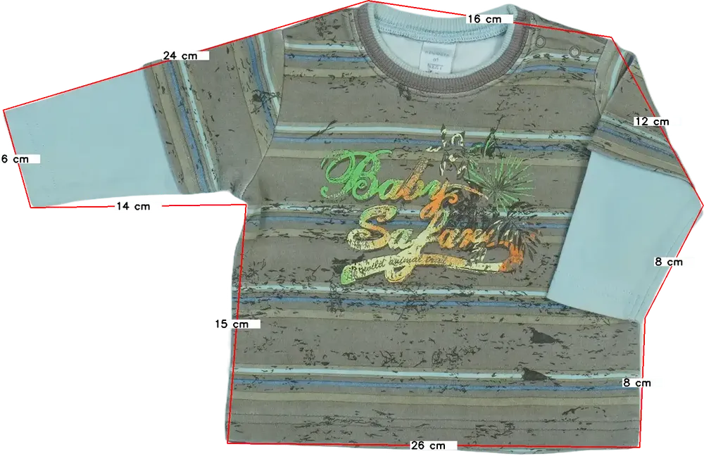 Többszínű Next Hosszú ujjú felső EU 62 / UK 0-3 hónap / US 0-3 hónap