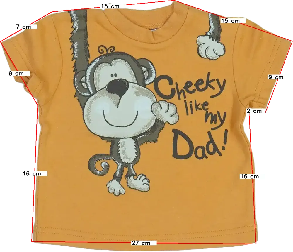 Sárga (narancs) Cherokee Póló EU 62 / UK 0-3 hónap / US 0-3 hónap