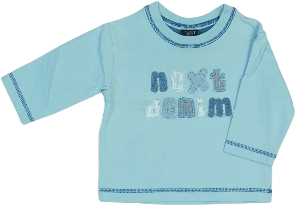 Kék Next Hosszú ujjú felső EU 68 / UK 3-6 hónap / US 3-6 hónap