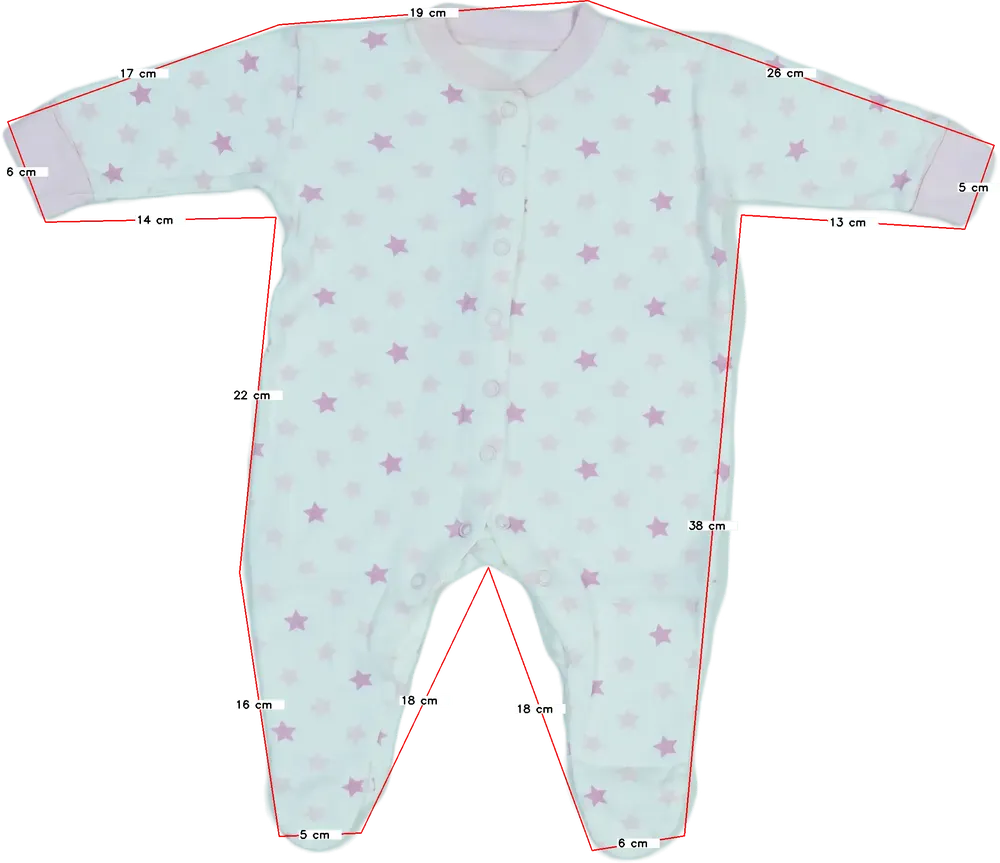 Fehér Egyéb Hosszú ujjú rugdalózó EU 68 / UK 3-6 hónap / US 3-6 hónap