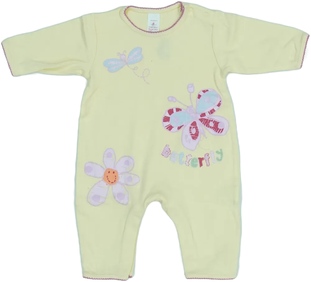 Sárga Next Hosszú ujjú rugdalózó EU 62 / UK 0-3 hónap / US 0-3 hónap