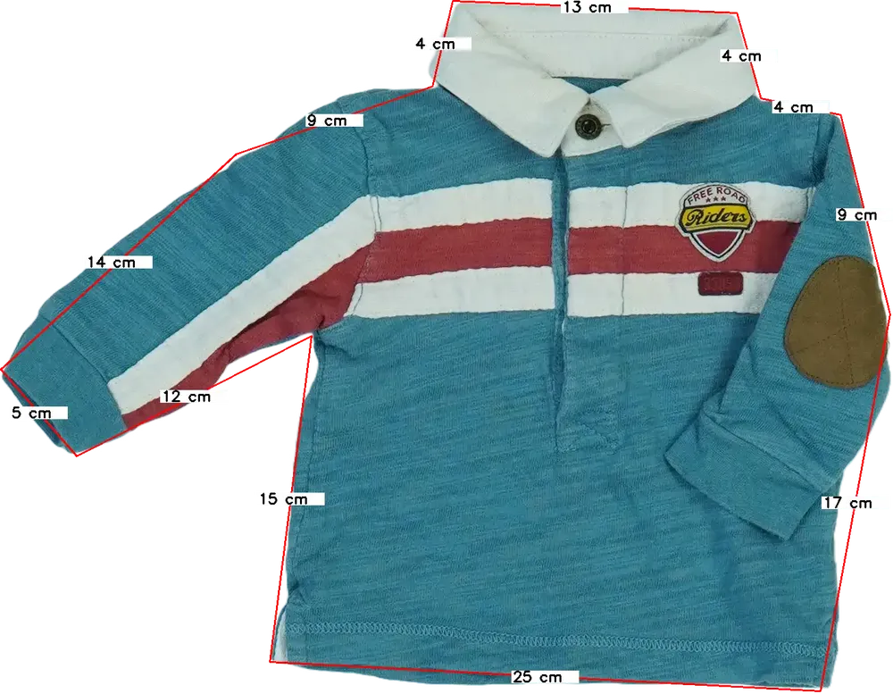 Kék TU Galléros póló EU 68 / UK 3-6 hónap / US 3-6 hónap