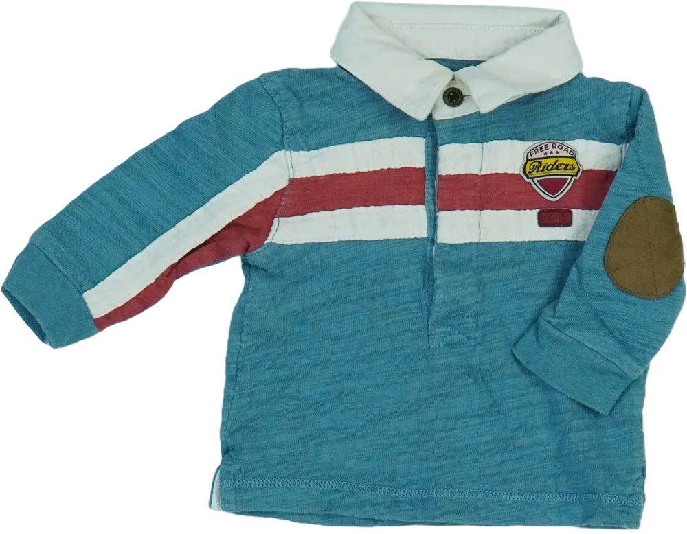 Kék TU Galléros póló EU 68 / UK 3-6 hónap / US 3-6 hónap