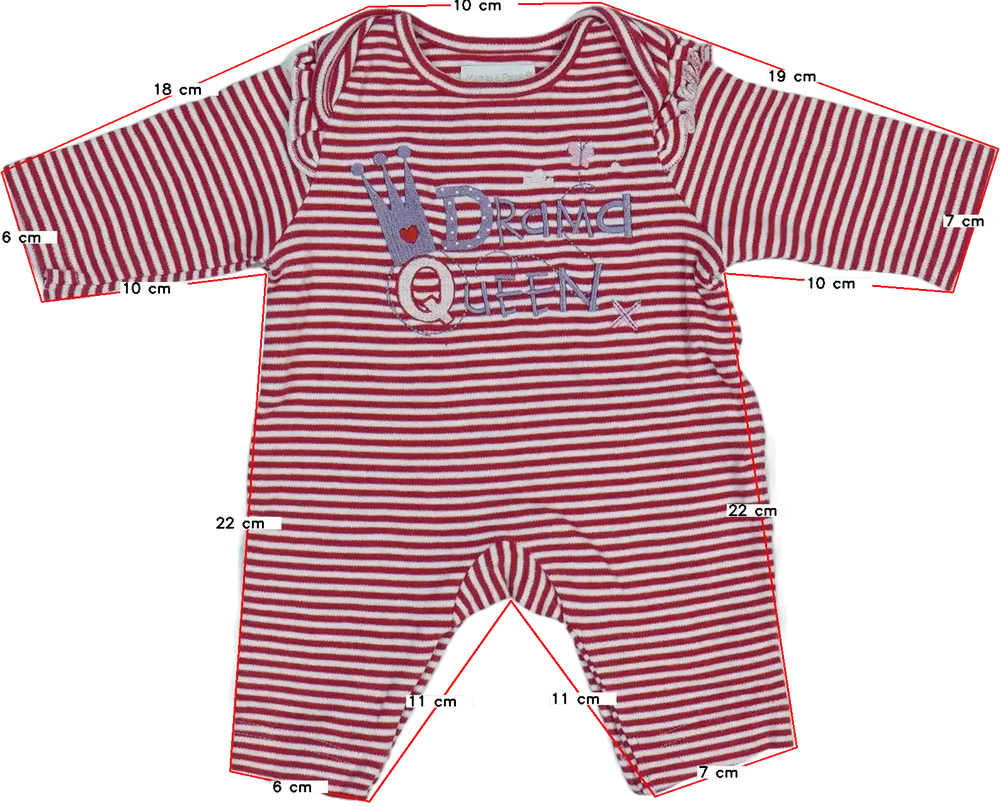 Fehér Mamas&amp;Papas Hosszú ujjú rugdalózó EU 50 / UK Újszülött / US Újszülött