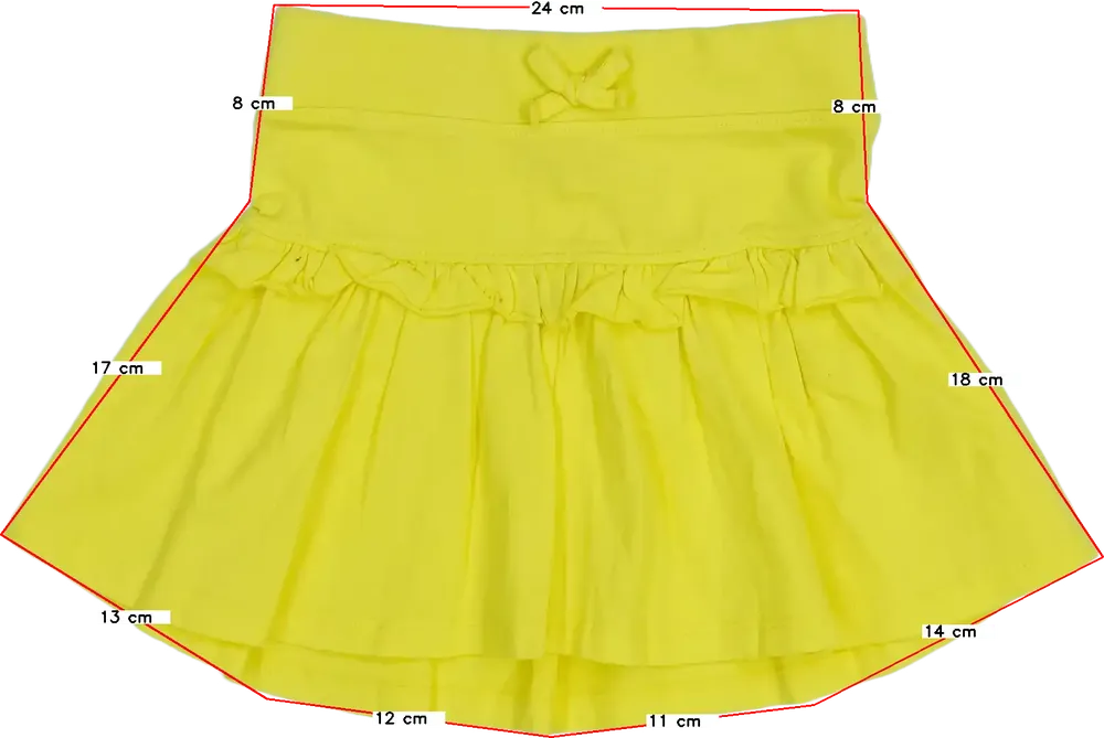 Sárga Cherokee Szoknya EU 98 / UK 3 év / US 3T