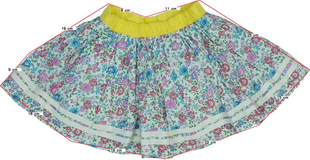 Többszínű Little Bird Szoknya EU 92 / UK 2 év / US 2T