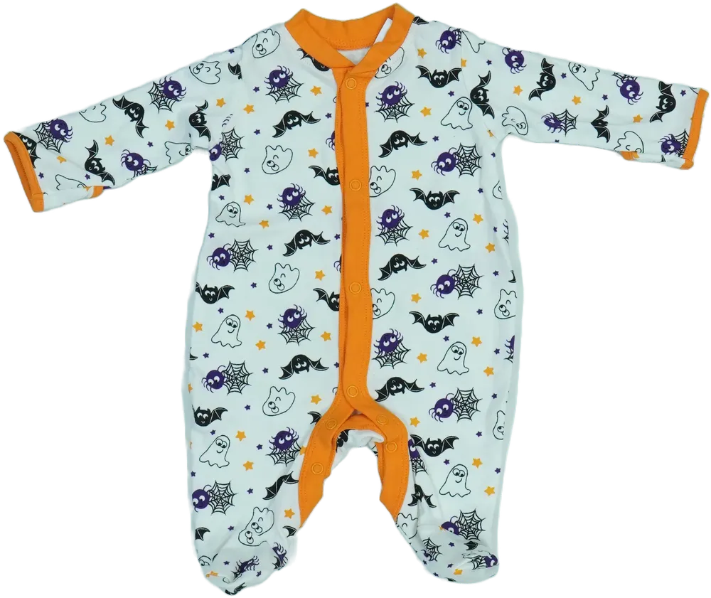 Fehér Matalan Hosszú ujjú rugdalózó EU 50 / UK Újszülött / US Újszülött