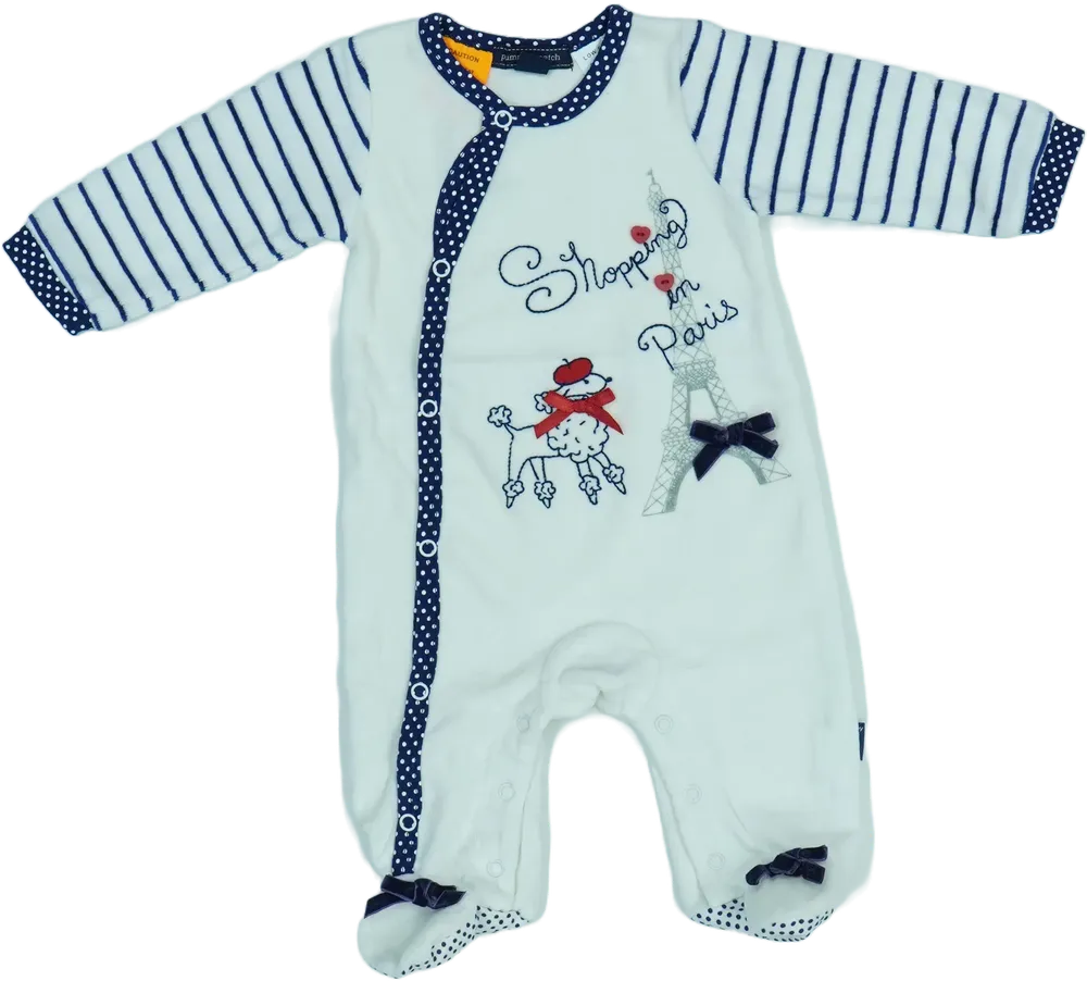 Fehér Egyéb Hosszú ujjú rugdalózó EU 62 / UK 0-3 hónap / US 0-3 hónap