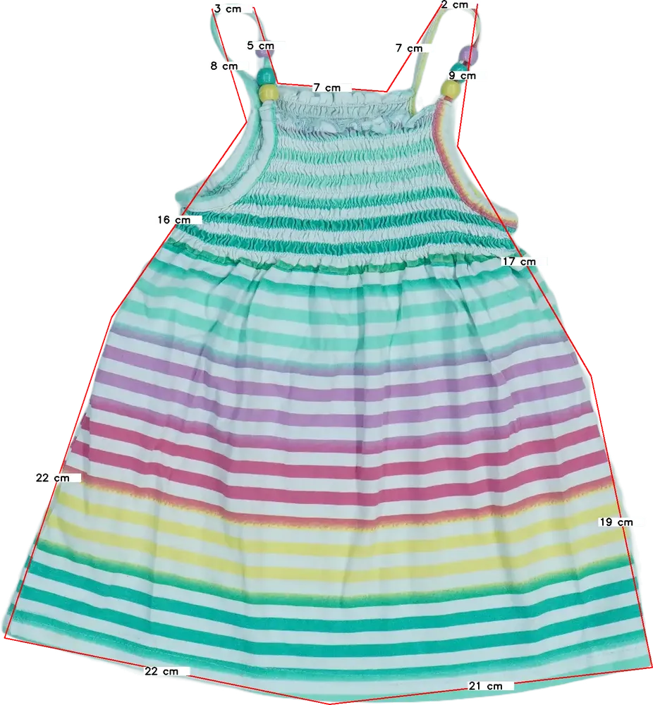 Többszínű Topolino Ruha EU 110 / UK 5 év / US 5 év/XS