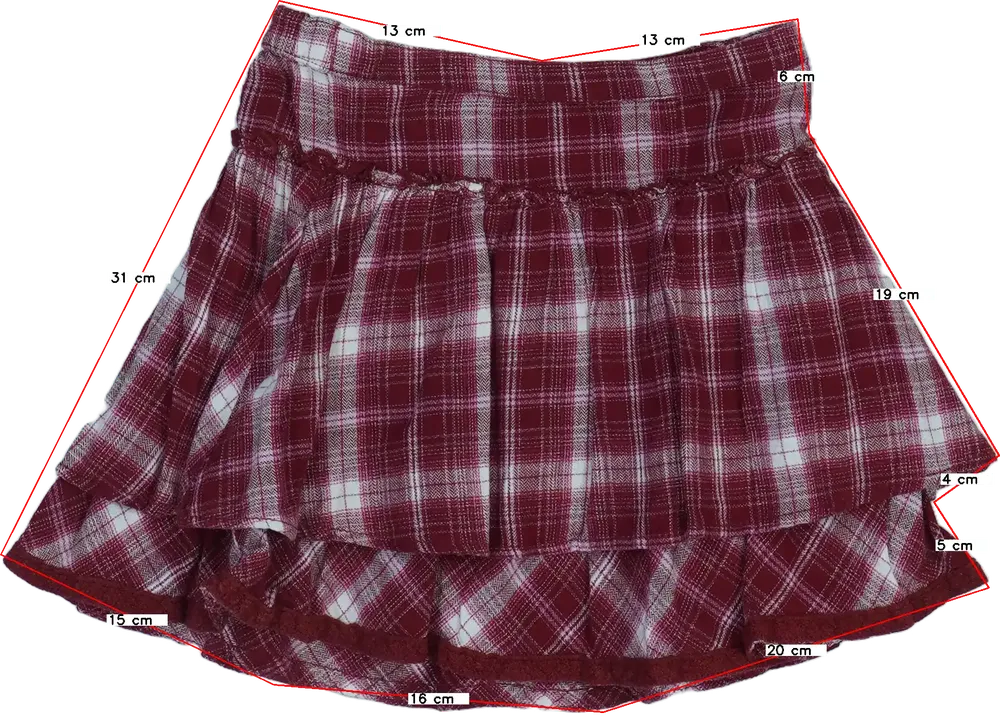 Piros H&amp;M Szoknya EU 110 / UK 5 év / US 5 év/XS