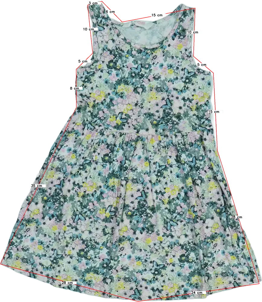 Többszínű H&amp;M Ruha EU 116 / UK 6 év / US 6 év/S