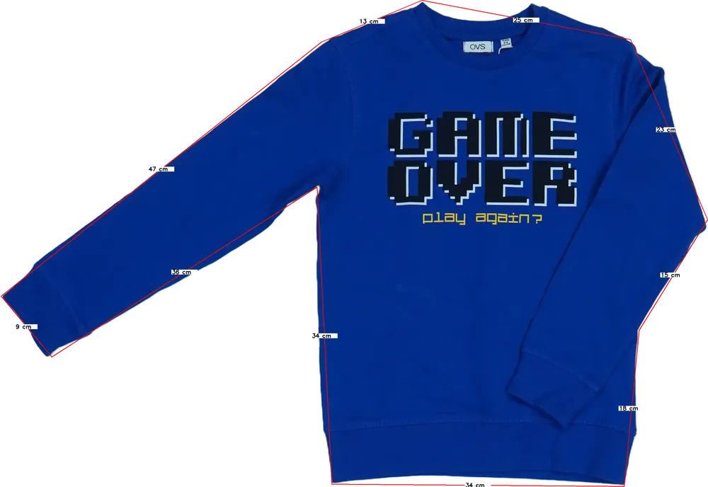 Kék OVS Hosszú ujjú felső EU 134 / UK 9 év / US 9 év/L