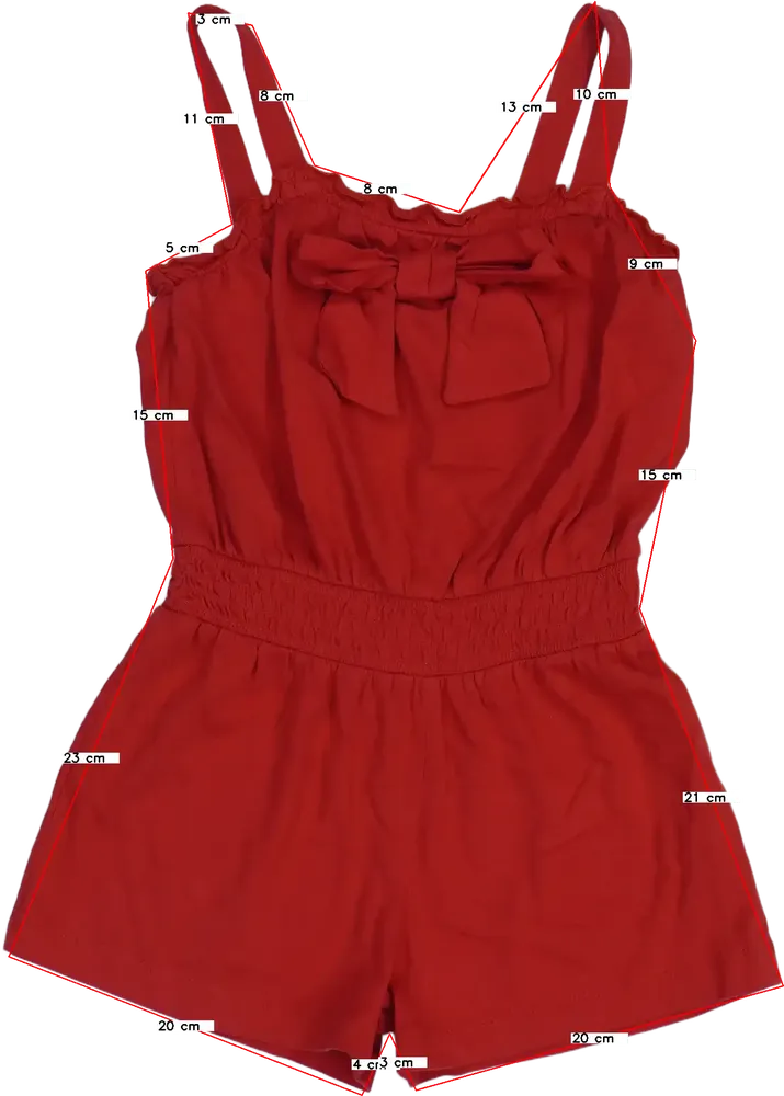 Piros George Playsuit / Jumpsuit EU 122 / UK 7 év / US 7 év/M