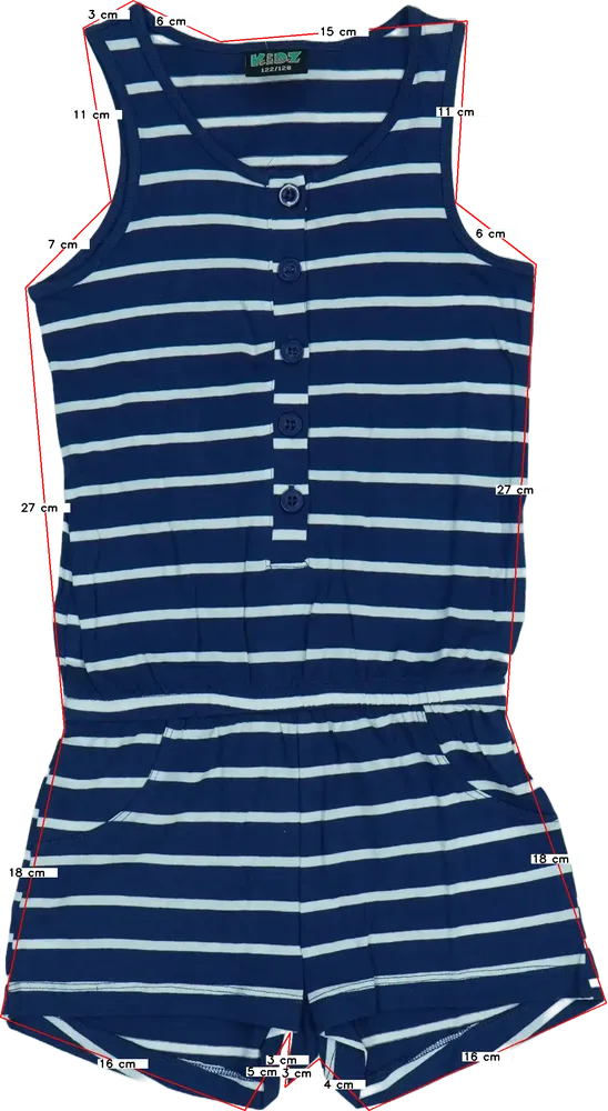 Kék Alive Playsuit / Jumpsuit EU 128 / UK 8 év / US 8 év/M