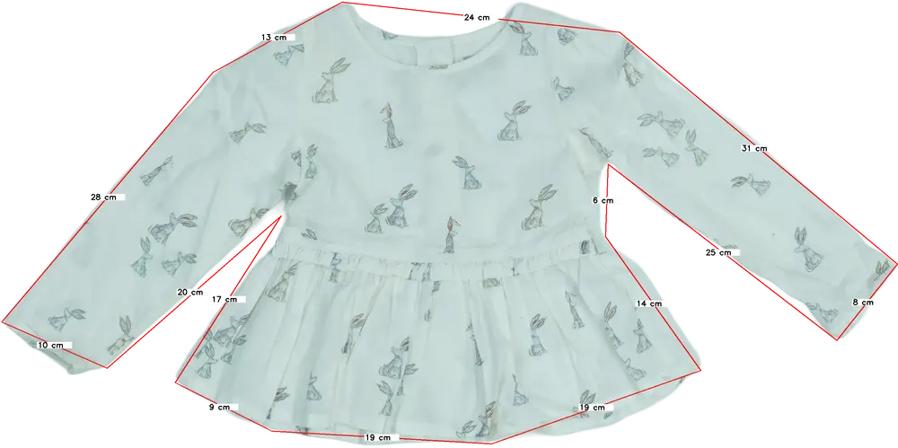 Fehér Next Tunika EU 98 / UK 3 év / US 3T