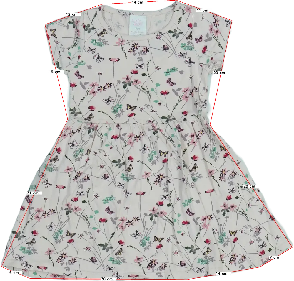 Rózsaszín E-vie Angel Ruha EU 110 / UK 5 év / US 5 év/XS