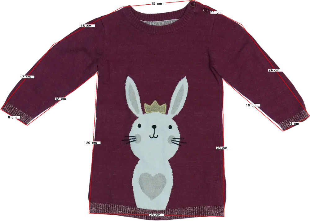 Rózsaszín George Ruha EU 86 / UK 12-18 hónap / US 18 hónap