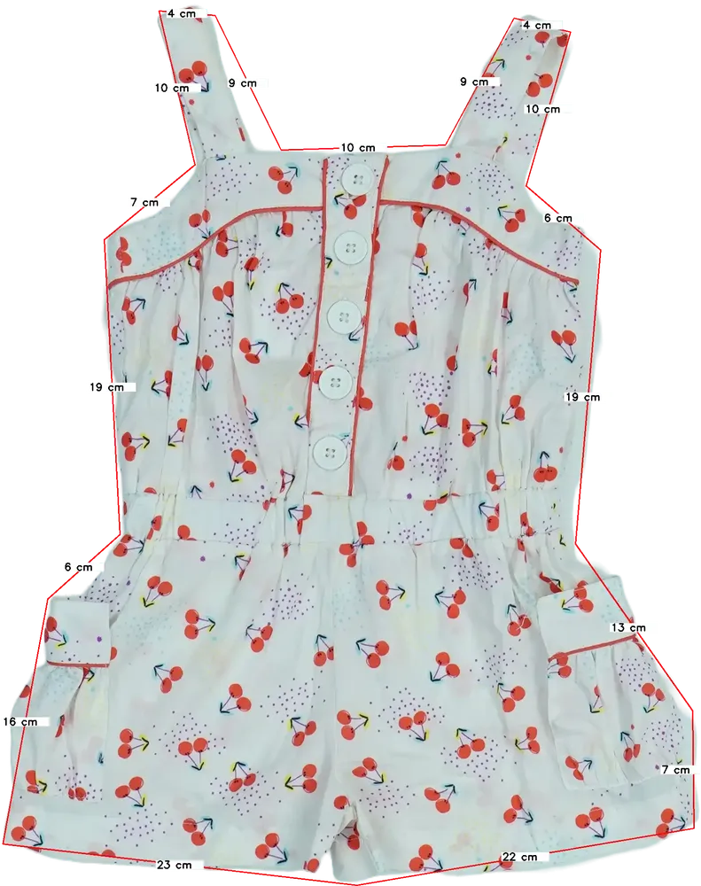 Fehér Young Dimension Playsuit / Jumpsuit EU 116 / UK 6 év / US 6 év/S