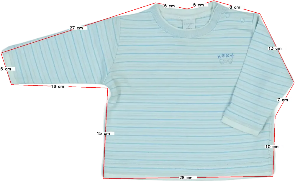 Kék Next Hosszú ujjú felső EU 74 / UK 6-9 hónap / US 6-9 hónap