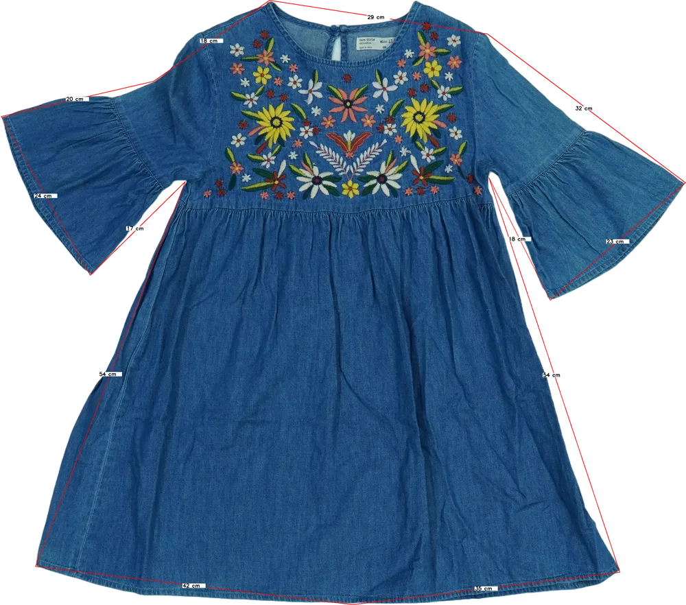 Kék Zara Ruha EU 152 / UK 12 év / US 12 év/L