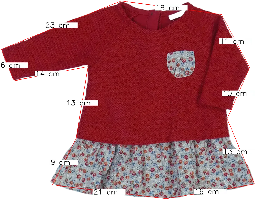 Piros Next Ruha EU 68 / UK 3-6 hónap / US 3-6 hónap