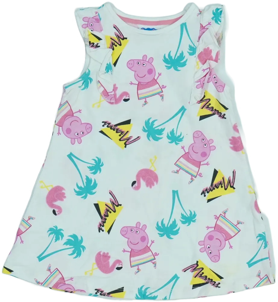 Fehér Peppa Pig Ruha EU 92 / UK 2 év / US 2T