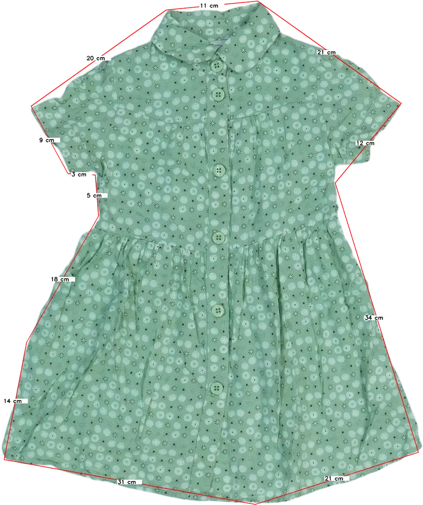 Zöld Next Ruha EU 104 / UK 4 év / US 4T/XS