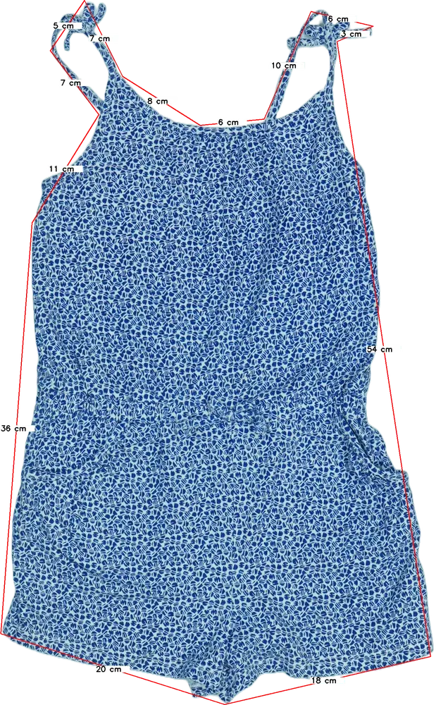 Fehér H&amp;M Playsuit / Jumpsuit EU 122 / UK 7 év / US 7 év/M