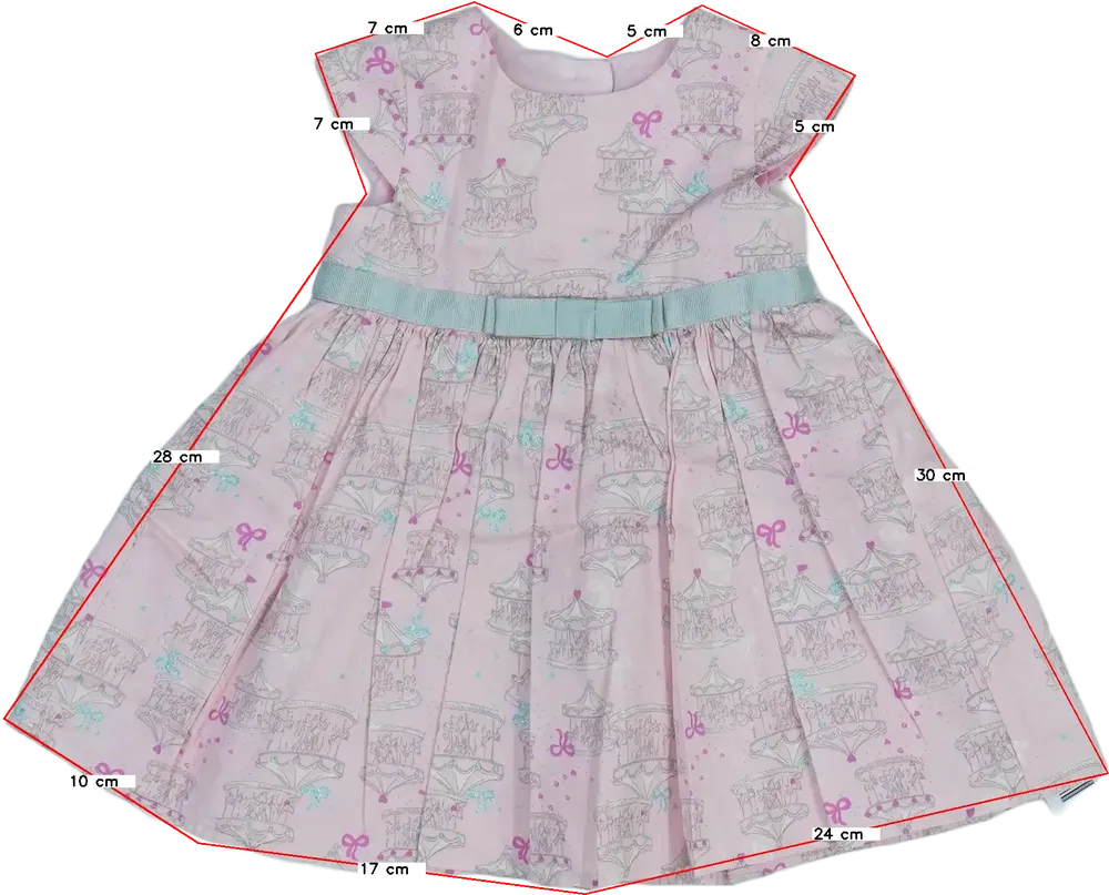 Rózsaszín George Ruha EU 62 / UK 0-3 hónap / US 0-3 hónap