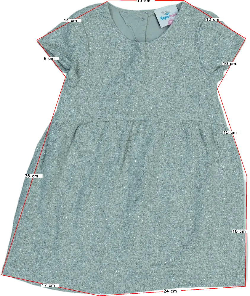 Ezüst Topomini Ruha EU 86 / UK 12-18 hónap / US 18 hónap