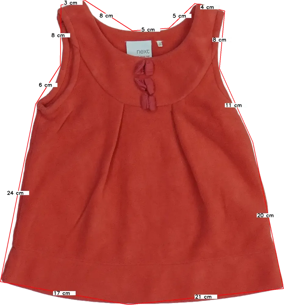 Piros Next Ruha EU 80 / UK 9-12 hónap / US 12 hónap