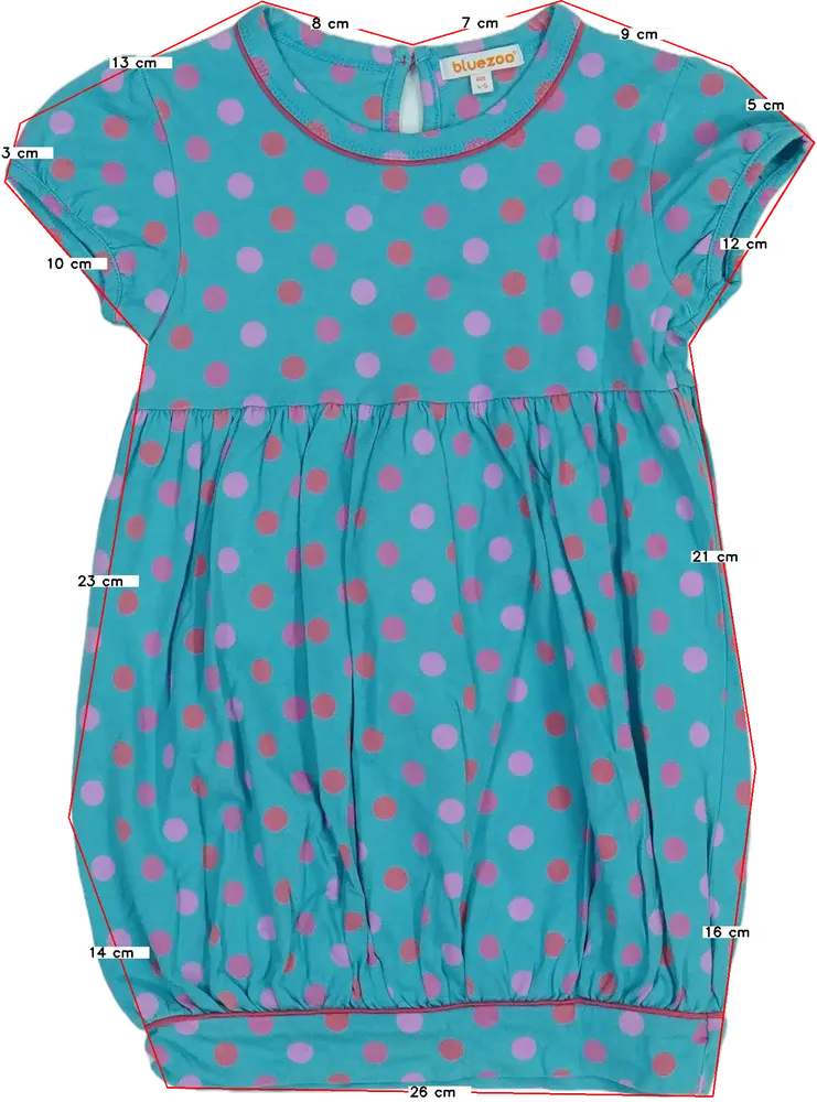 Kék BlueZoo Ruha EU 110 / UK 5 év / US 5 év/XS