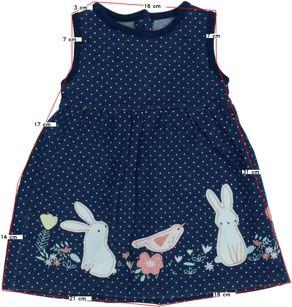 Kék BlueZoo Ruha EU 74 / UK 6-9 hónap / US 6-9 hónap