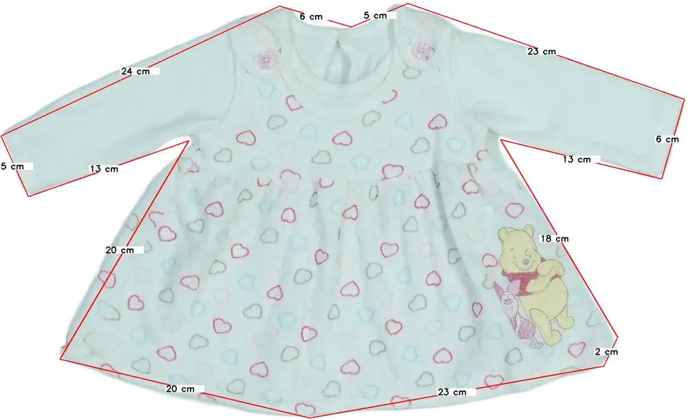 Fehér Disney Ruha EU 50 / UK Újszülött / US Újszülött