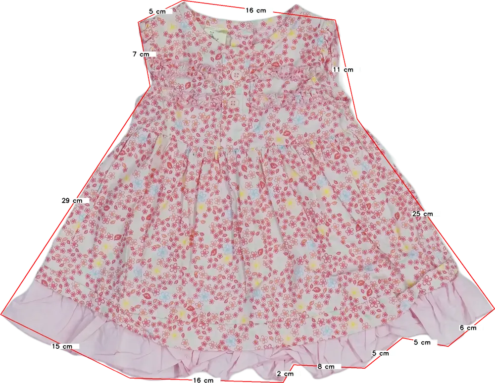 Rózsaszín Tiny Ted Ruha EU 68 / UK 3-6 hónap / US 3-6 hónap