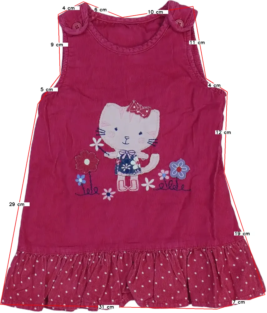 Rózsaszín George Ruha EU 80 / UK 9-12 hónap / US 12 hónap