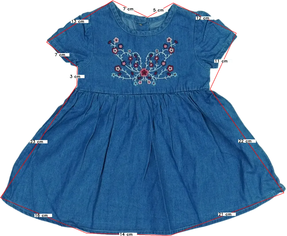 Kék Primark Ruha EU 68 / UK 3-6 hónap / US 3-6 hónap